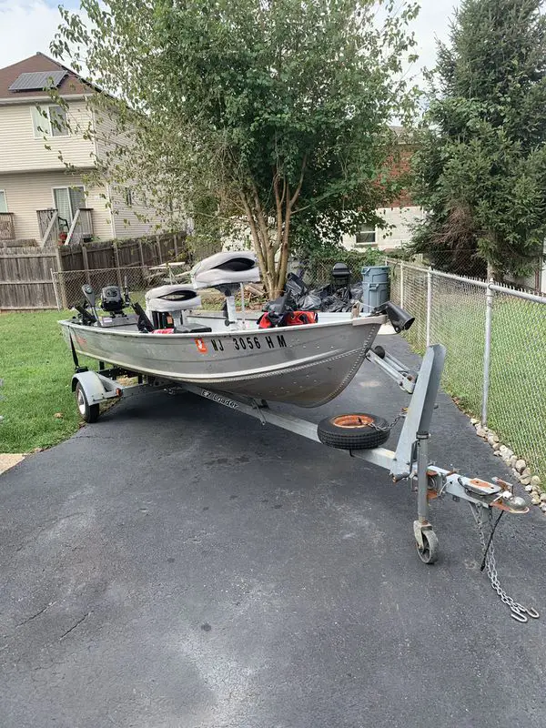 12 foot aluminum boat with trailer good condition for Sale ...