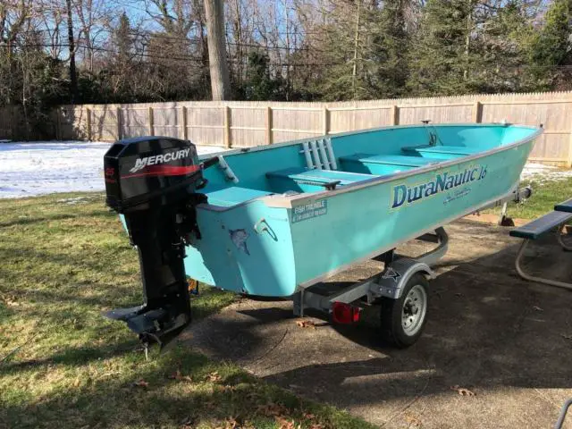 16 ft 2001 Duranautic Aluminum Boat, Motor and Trailer for sale in ...