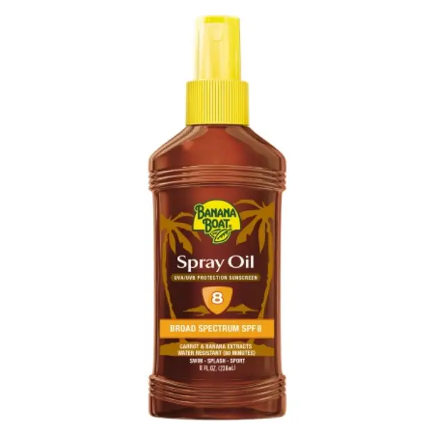 Banana Boat Deep Tanning Oil Sunscreen Spray With SPF 8 ...