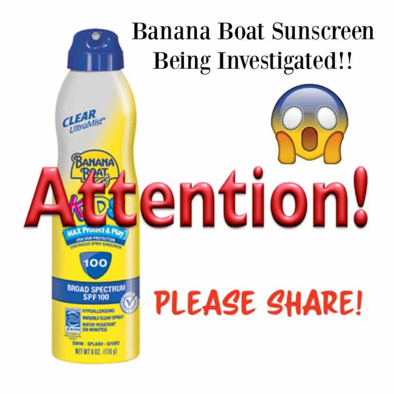 Banana Boat Sunscreen Recall
