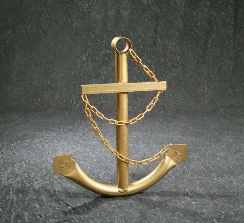 Buy Steel Navy Boat Anchor with Chain 24in