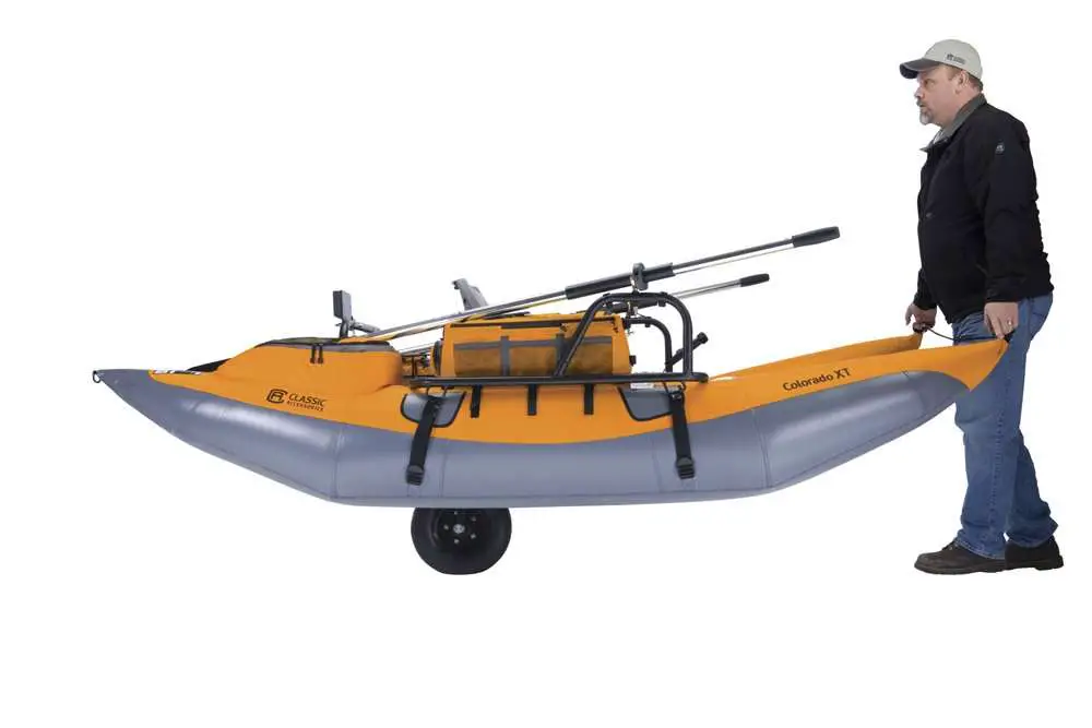 Classic Accessories Colorado XT Inflatable Pontoon Boat With Transport ...