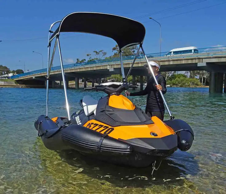 Dockitjet inflatable RIB kit with bimini