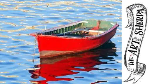 Easy Red Boat Acrylic Painting Tutorial For Beginners Step ...