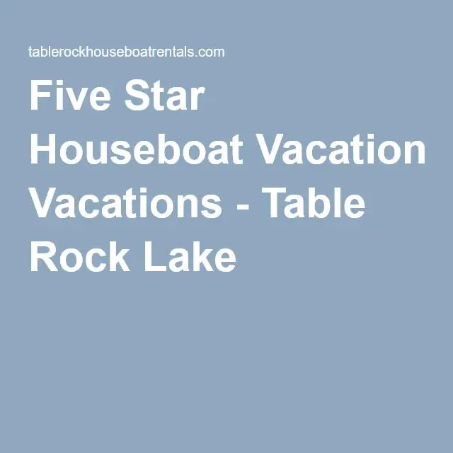 Five Star Houseboat Vacations