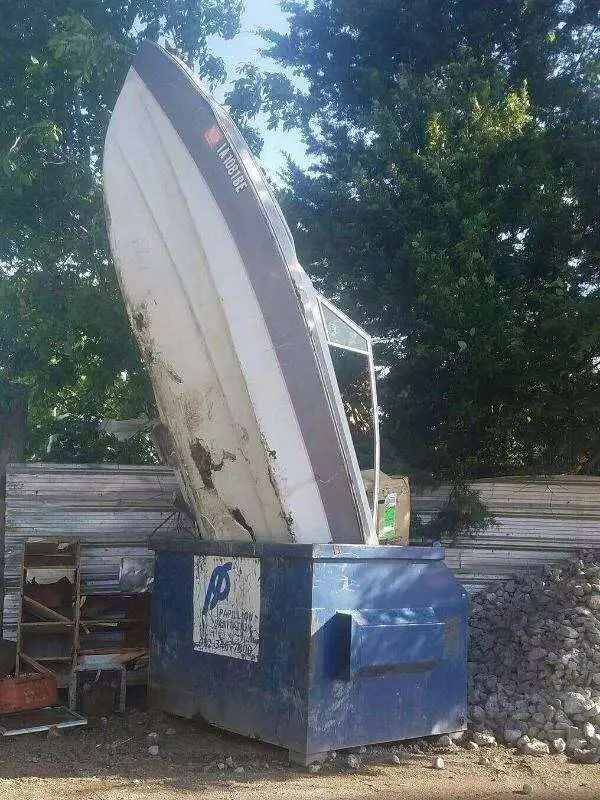 how to get rid of old boat? Cut it up?