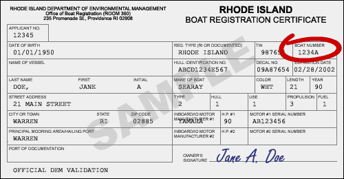 RI.gov: DEM Boat Registration Renewal