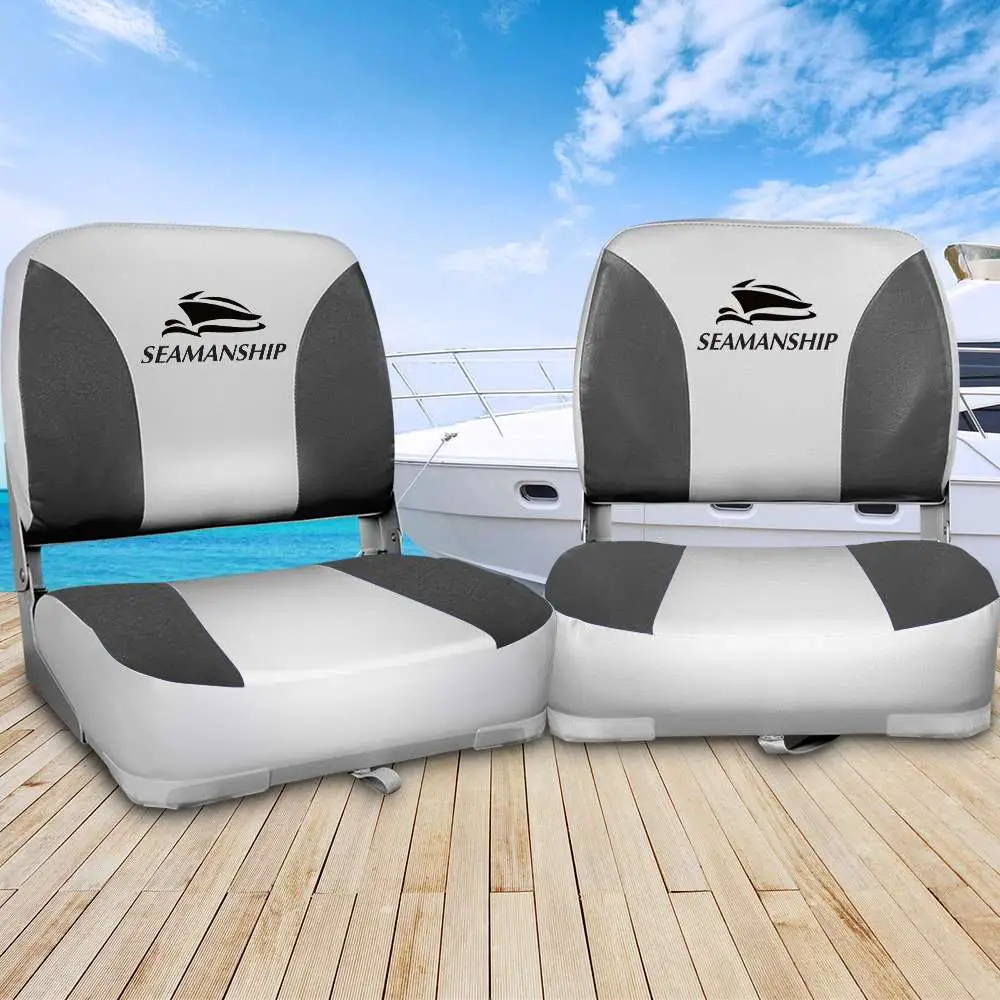 Seamanship Set of 2 Folding Swivel Boat Seats