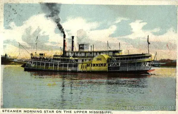 Steamer Morning Star On The Upper Mississippi Riverboats